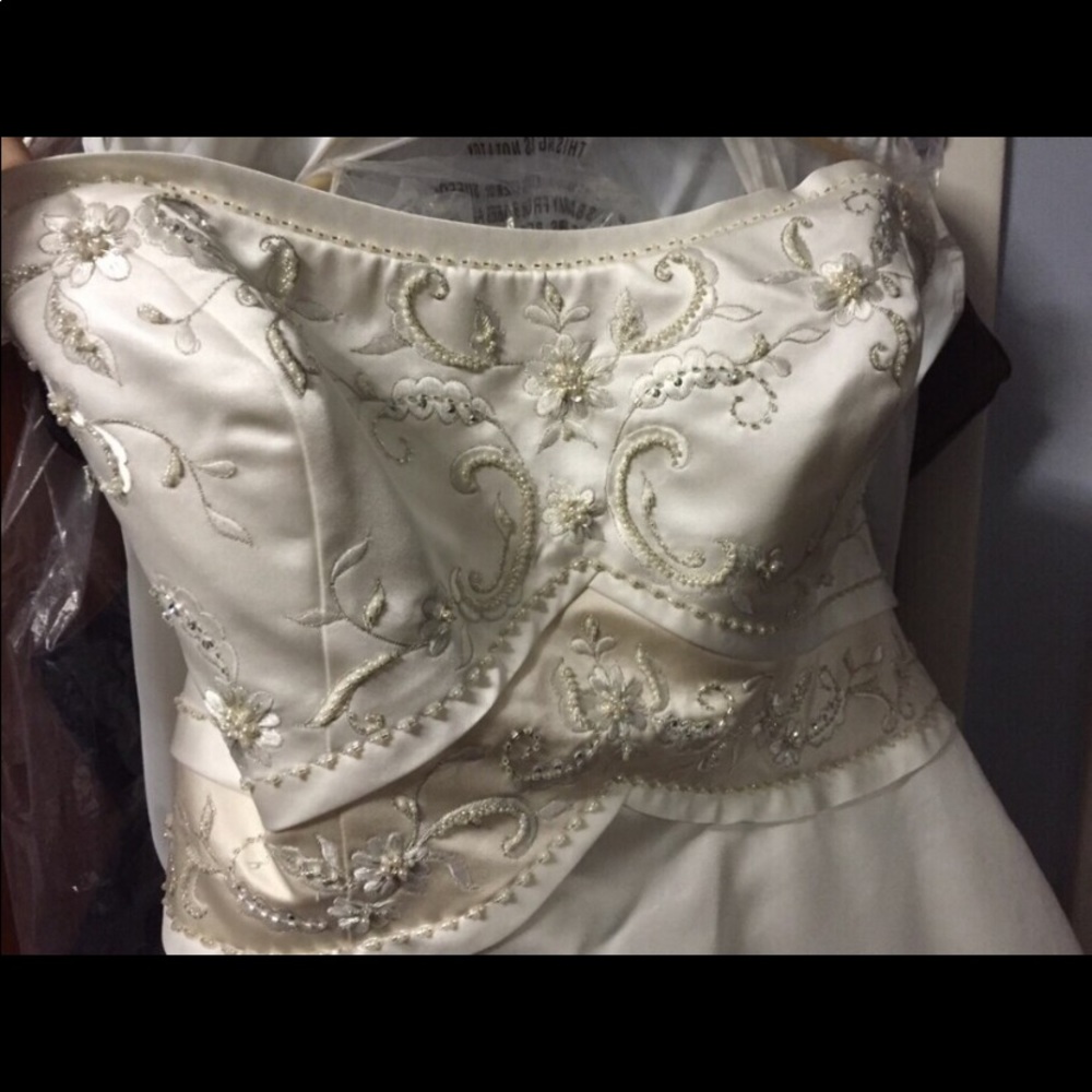 Mori lee blue wedding dress
